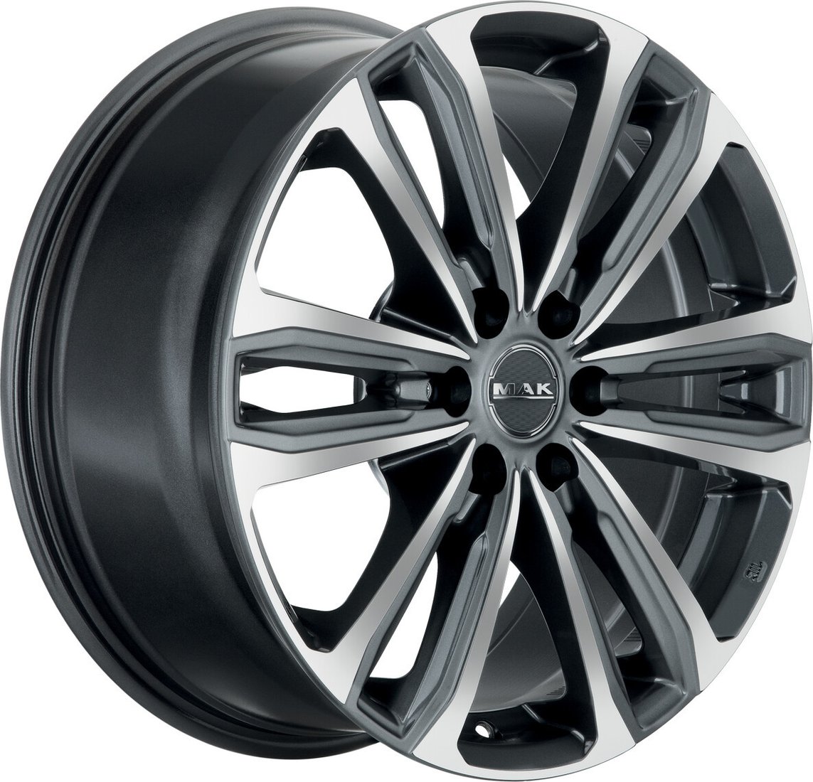 Литые диски MAK Safari 6 18x8" 6x130мм DIA 84.1мм ET 53мм Gun Met-Mirror Face