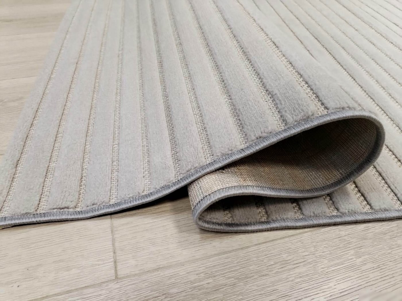 Ковер для жилой комнаты Radjab Carpet Сканди Сизаль Прямоугольник 10935A 12196 (1.6x2.3, Grii/Grii)