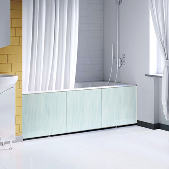 Фронтальный экран под ванну Comfort Alumin Джинс голубой 1.2