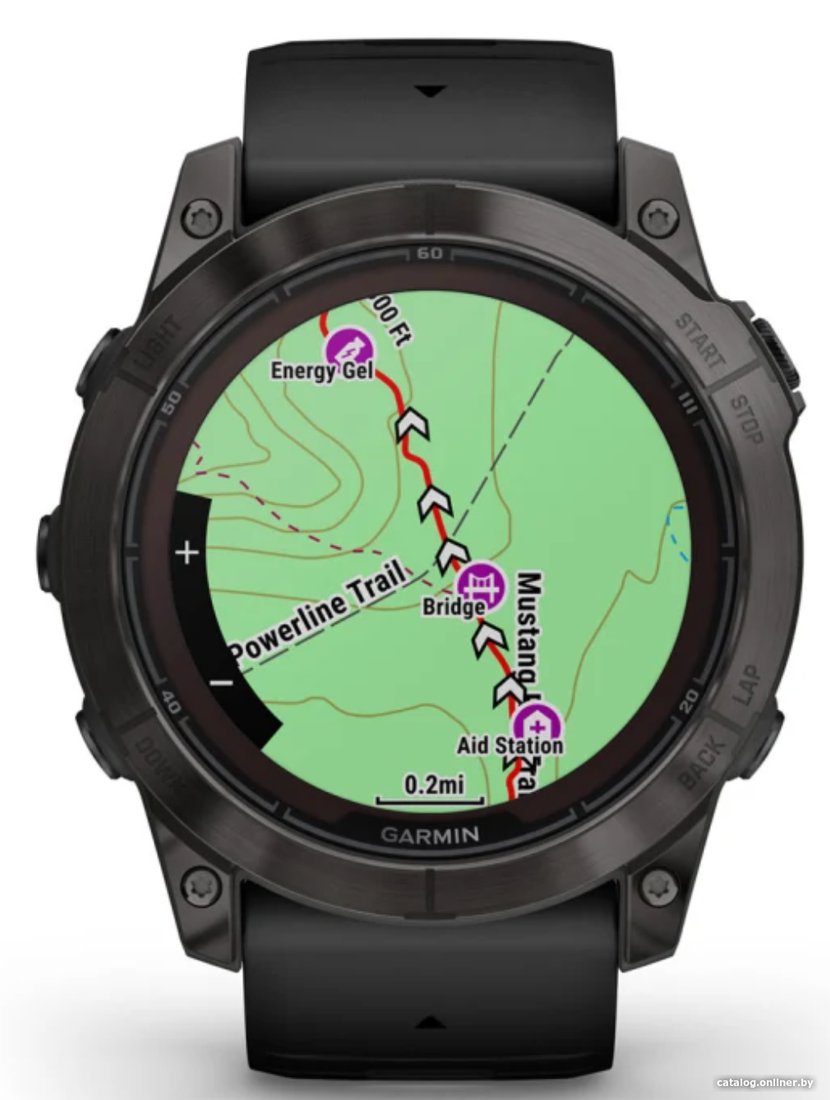 Умные часы Garmin Fenix 7X Pro Sapphire Solar (карбоново-серый титан/черный)