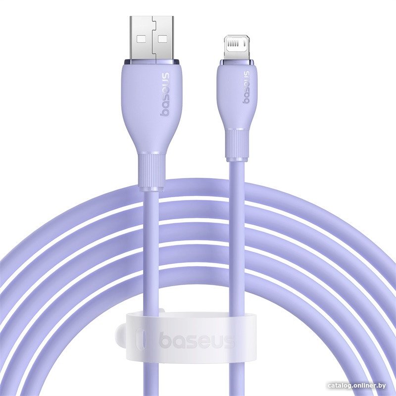 Кабель Baseus Pudding Series Fast Charging Cable 2.4A USB Type-A - Lightning (2 м, фиолетовый)