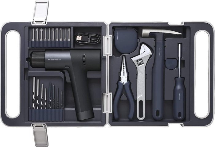 Дрель-шуруповерт HOTO 12V Brushless Drill Kit QWDZGJ001 (с АКБ, кейс, набор инструментов)