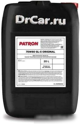 Трансмиссионное масло Patron Original GL5 75W80 20 л