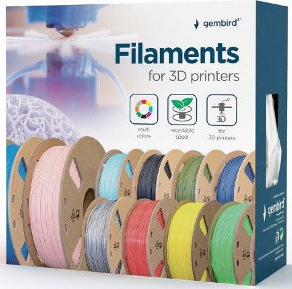 Филамент Gembird/Cablexpert PLA (1.75мм, 800г, черный)