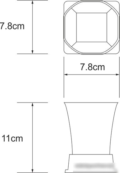 Стакан для зубной щетки и пасты Wasserkraft Amper K-5428