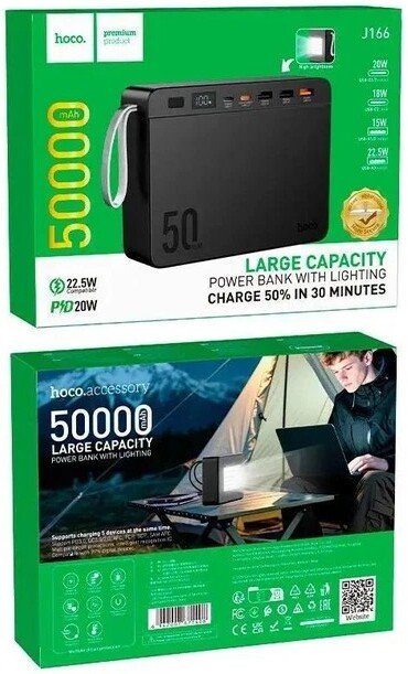 Внешний аккумулятор Hoco J166 50000mAh