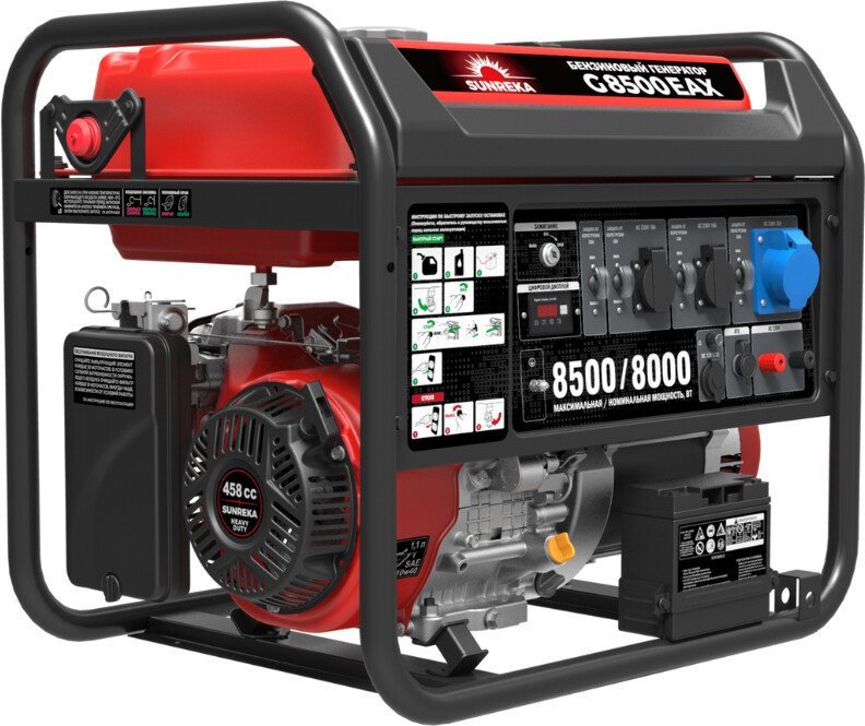 Бензиновый генератор SUNREKA G8500EAX
