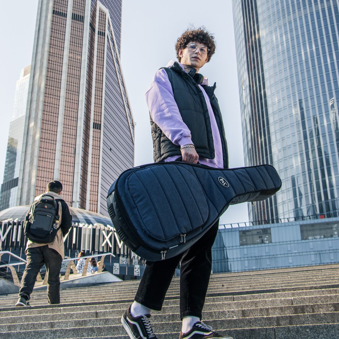 Чехол для гитары Bagandmusic Classic Casual Plus (синий)