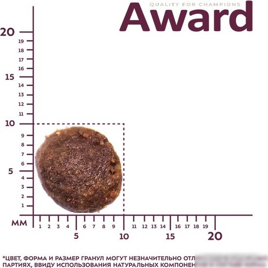Сухой корм для собак Award Puppy Medium для щенков средних пород с индейкой, курицей с добавлением моркови и черной смородины 12 кг