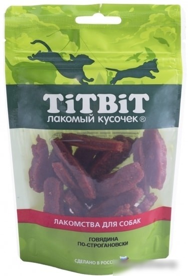 Лакомство для собак TiTBiT Говядина по-строгановски 80 г