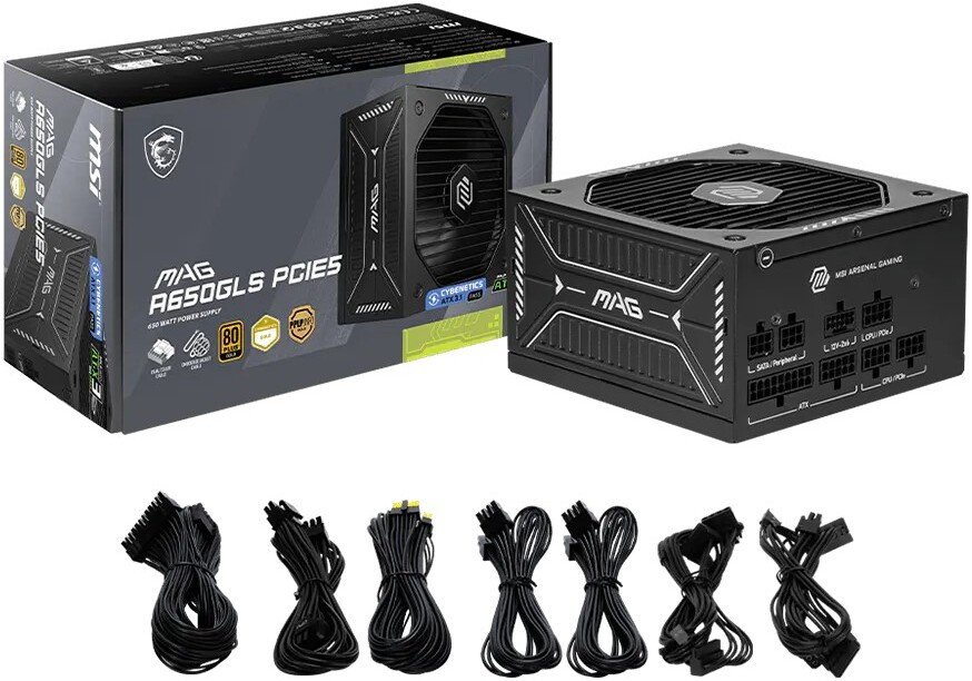 Блок питания MSI MAG A650GLS PCIE5