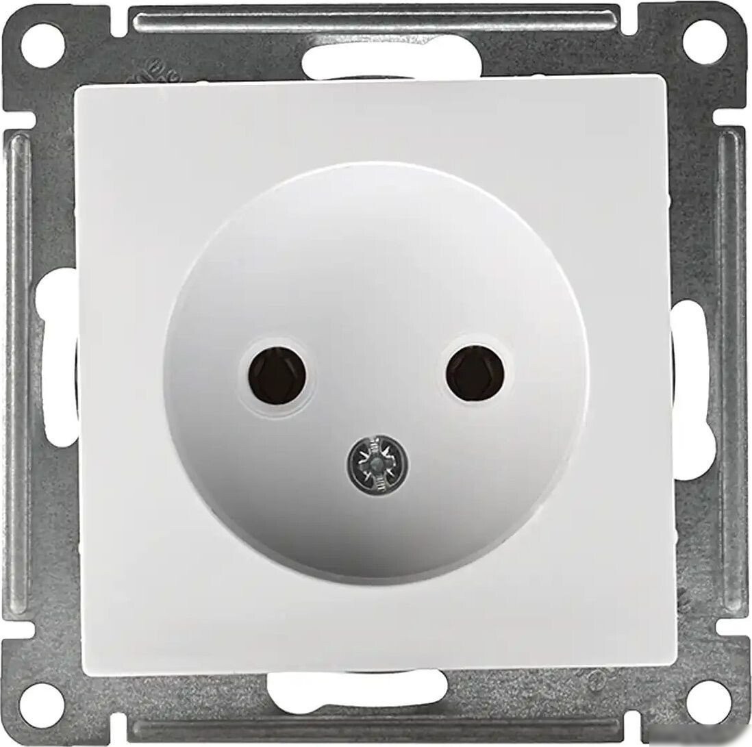 Розетка Systeme Electric AtlasDesign ATN000141 + ATN000101 (белый/белый)