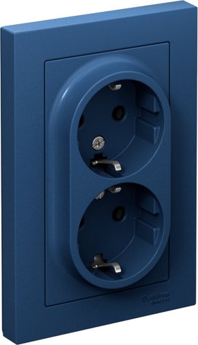 Розетка Systeme Electric AtlasDesign ATN001124 (аквамарин)