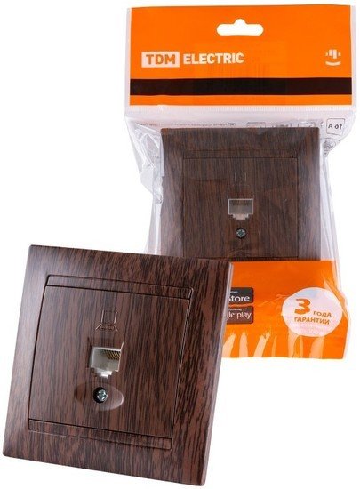 Розетка компьютерная TDM Electric Лама SQ1815-0416