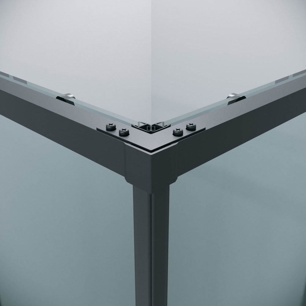 Душевой уголок Grossman Galaxy 110x100x195/300.K33.01.1110.21.00 (черный матовый/прозрачное стекло)