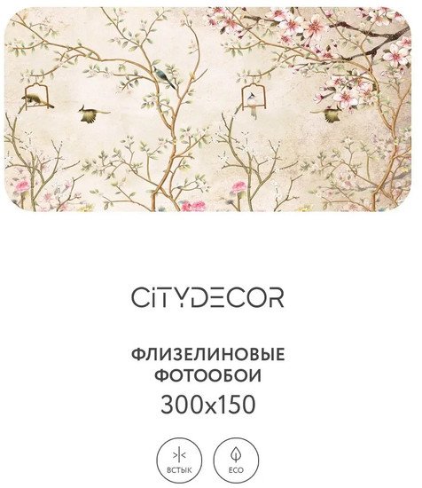 Фотообои Citydecor Абстракция 60 300x150