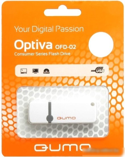 USB Flash QUMO Optiva 02 64Gb White