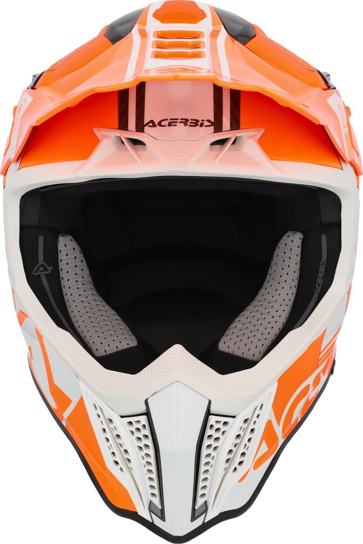 Мотошлем Acerbis Airstrike-C 0026832.203.068 (XL, оранжевый/белый)