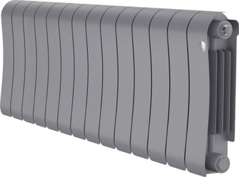 Биметаллический радиатор Royal Thermo Infinity 300 Silver Satin (14 секций)