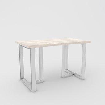 Кухонный стол Hype Mebel Триног 125x75 (белый/древесина белая)