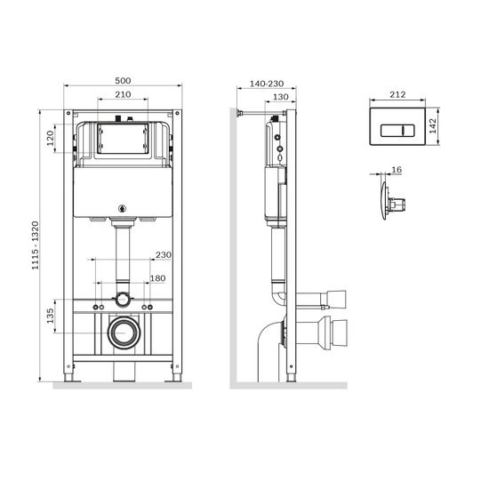 Инсталляция для унитаза AM.PM Pro I012704.8031