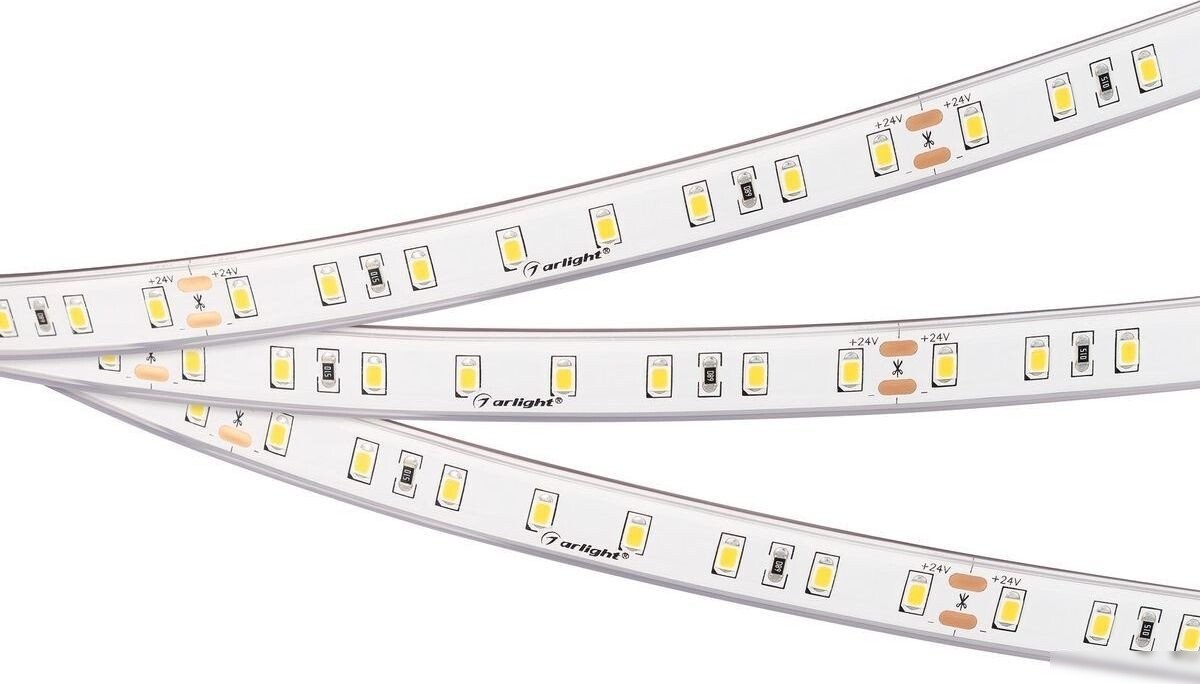 Светодиодная лента Arlight 8W/m 80Led/m 2835SMD теплый белый 5M RTW-PS-A80-12mm 24V Warm3000 045163