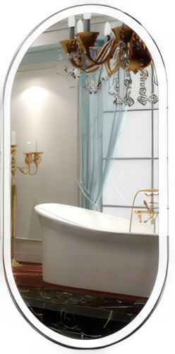 Пекам Зеркало Iva 1 45x90 Iva1-45x90 (c подсветкой, с механической клавишей включения)