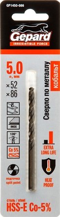 Сверло Gepard GP1450-086