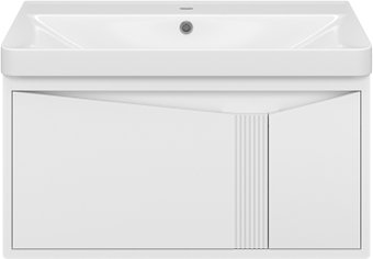 Brevita Тумба с умывальником Cascade 80 CAS-09080-011Я+RCW-141880WH
