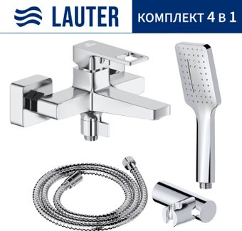 Смеситель Lauter Cascade 21CK6615C с лейкой Relexa Fleur 21S00126