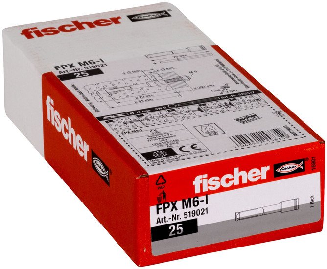 Анкерный болт Fischer FPX M6-I 519021 (25 шт)