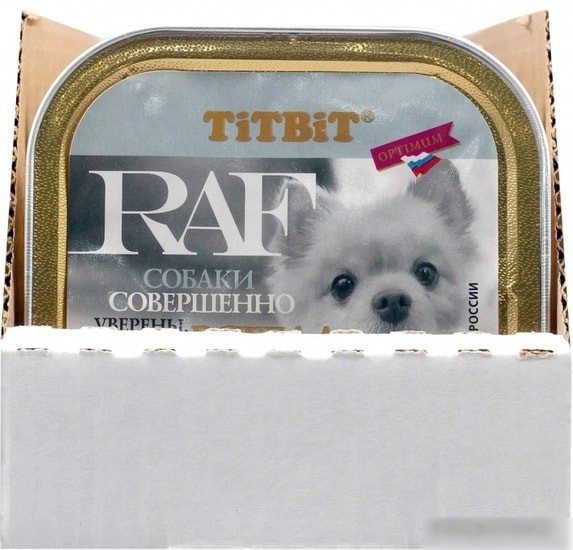 Консервированный корм для собак TiTBiT RAF Индейка 100 г