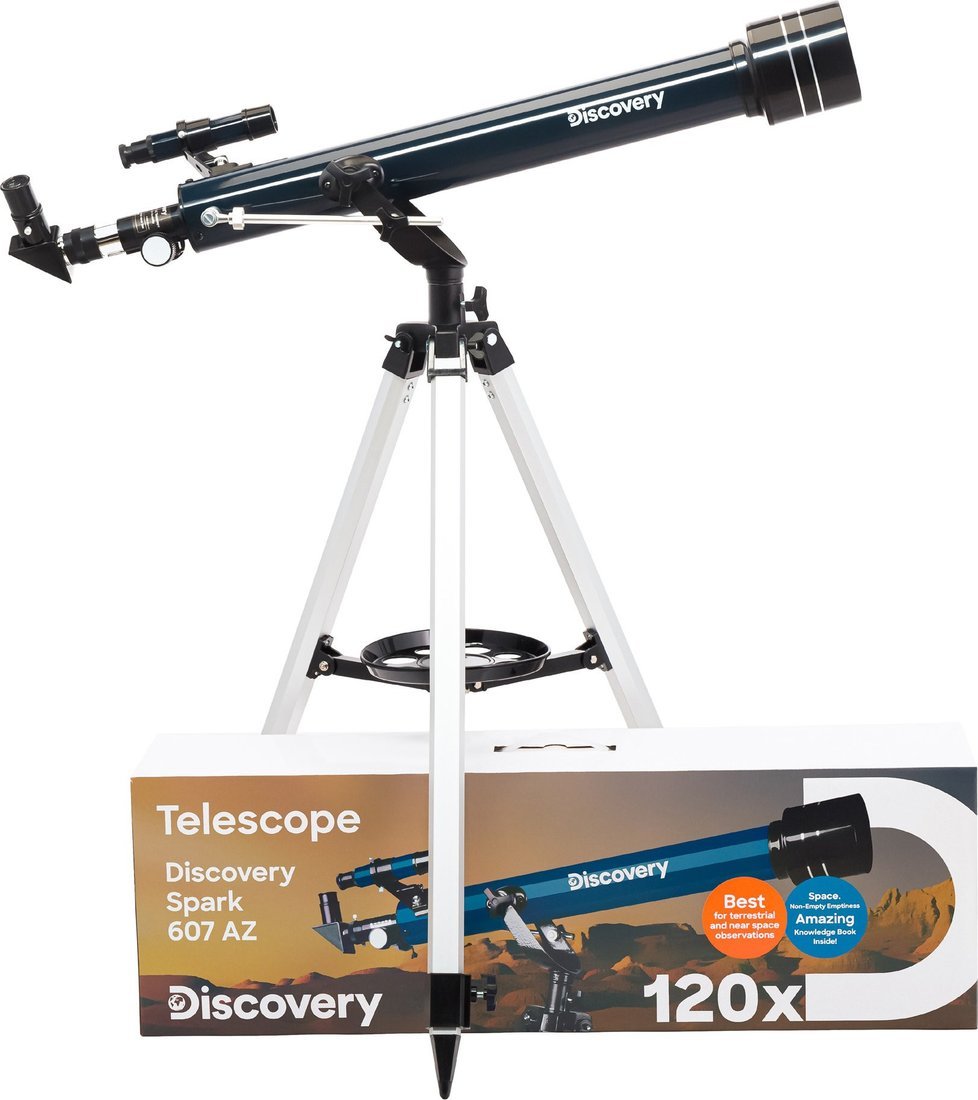 Телескоп Levenhuk Discovery Spark 607 AZ с книгой