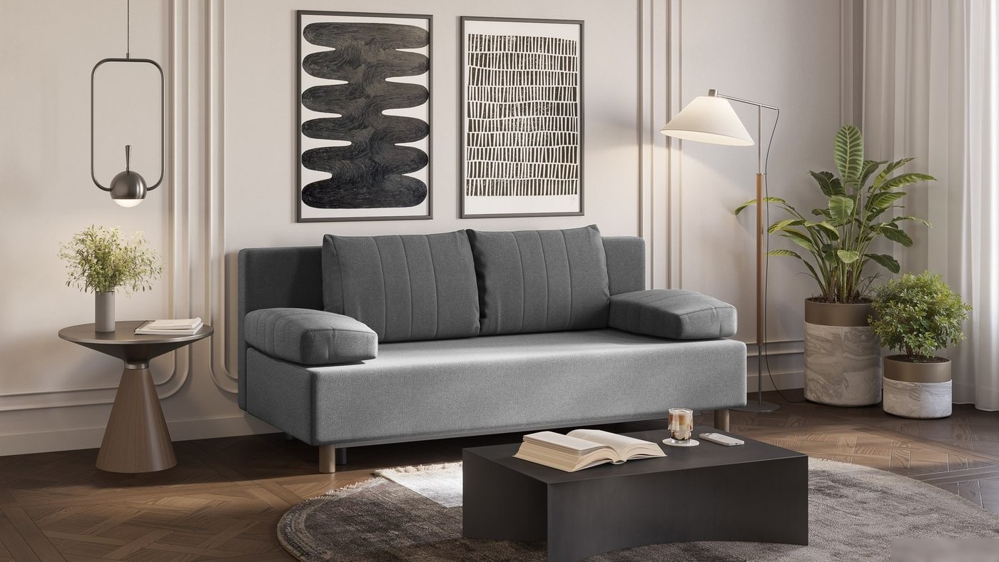 Диван Mio Tesoro Саари SB3 (Malmo 90 Grey)