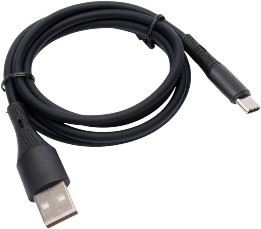 Кабель Cablexpert CC-USB2S-AMCM-1M-BK USB Type-A -USB Type-C (1 м, черный)
