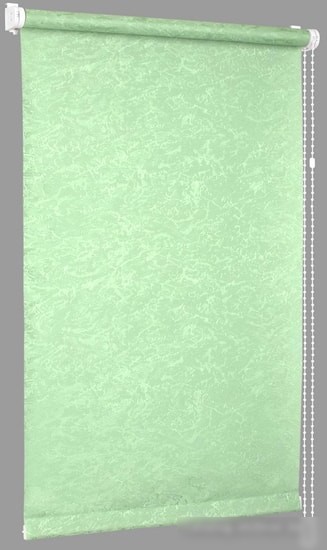 Мини рулонные шторы Delfa Жаккард СРШ 01МД 29503 95x170 (мята, рисунок венеция)