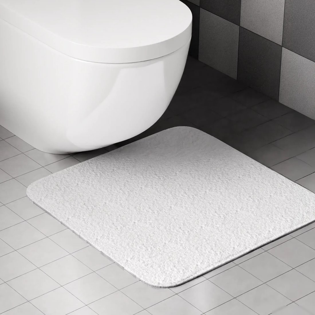 Коврик для ванной Swensa Ping Cool 6 50x50см SWM-4014-WHT-T (белый)