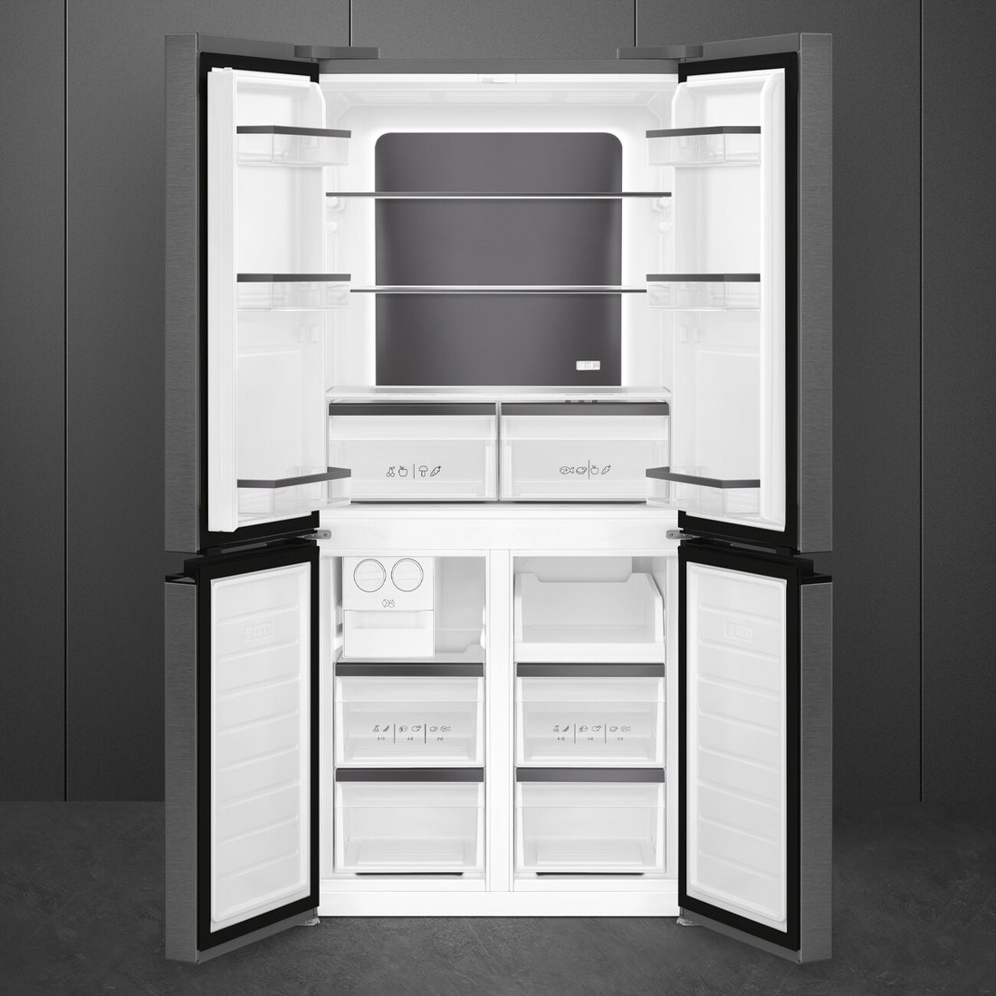 Четырёхдверный холодильник Smeg FQI48KD
