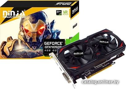 Видеокарта Sinotex GeForce GTX 1050 Ti 4GB GDDR5 NK105TI45F Видеокарта Sinotex GeForce GTX 1050 Ti 4GB GDDR5 NK105TI45F