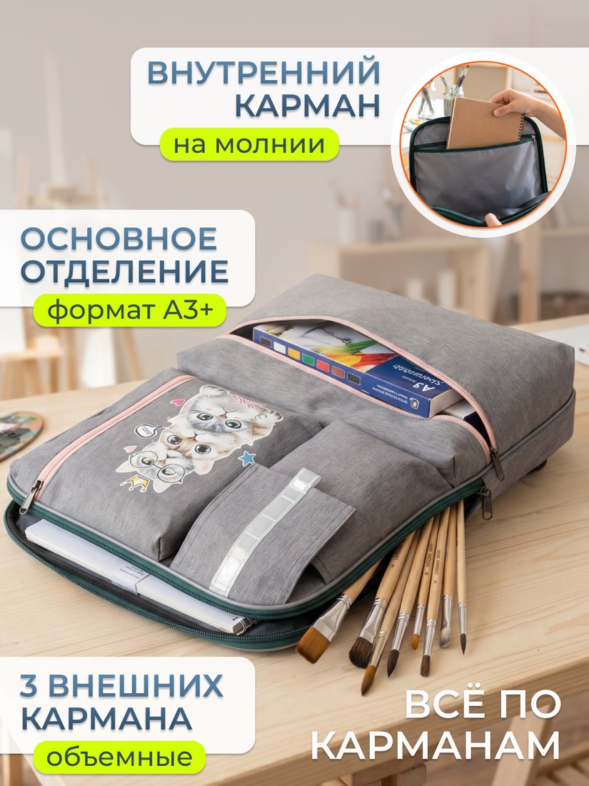 Школьный рюкзак Susvet С-3034-2-24 (котобашня)