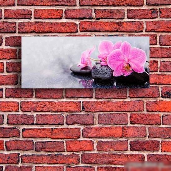 Картина на стекле Stamprint Орхидея с камнями SP006 (50x125)