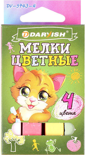 Мел канцелярский Darvish DV-5743-4