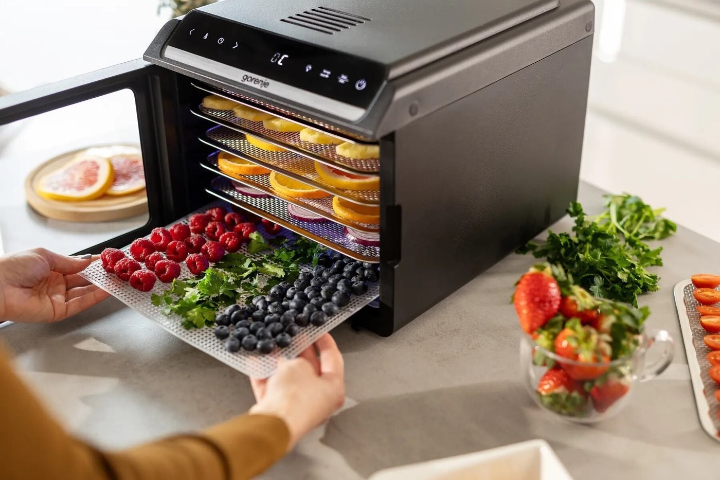 Сушилка для овощей и фруктов Gorenje FDK600DB