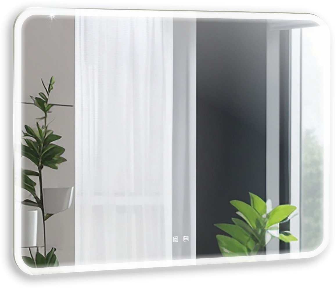 Silver Mirrors Зеркало Стив-Р 100x80 LED-00002745
