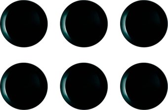 Набор тарелок Luminarc Diwali Noir P0789-ECOM (6шт)