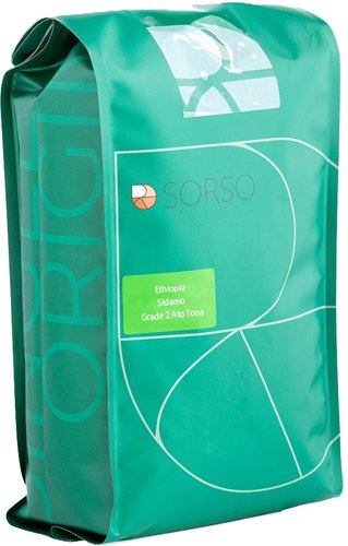 Кофе Sorso Ethiopia Sidamo Grade 2 Ato Tona в зернах 1 кг