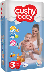Подгузники Cushy Baby Midi 4-9 кг (70 шт)