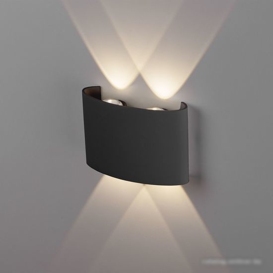 Уличный настенный светильник Elektrostandard Techno Led Twinky Double 1555 (черный)