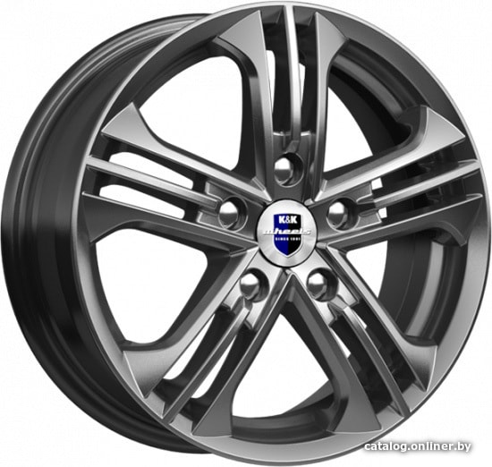 Литые диски K&K Trinity 15x6" 5x112мм DIA 57.1мм ET 47мм Дарк платинум Литые диски K&K Trinity 15x6" 5x112мм DIA 57.1мм ET 47мм Дарк платинум
