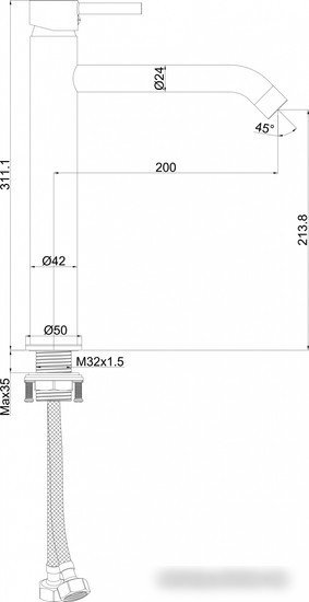 Смеситель Maxonor Pure Life PL1187-9